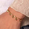 Armband bedeltjes hart goud