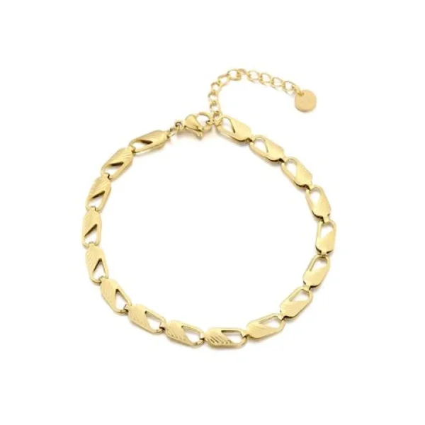 Armband classic schakel goud