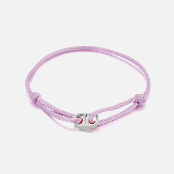 Armband connected lila/zilver