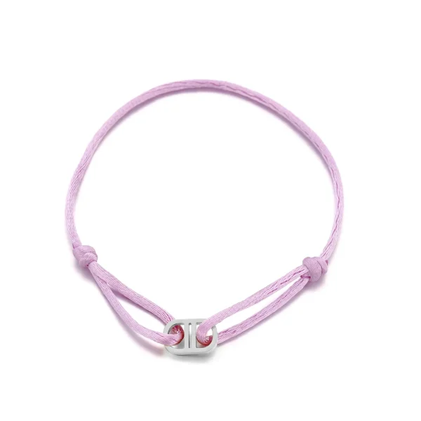 Armband connected lila/zilver