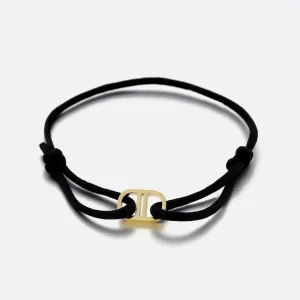 Armband connected zwart/goud