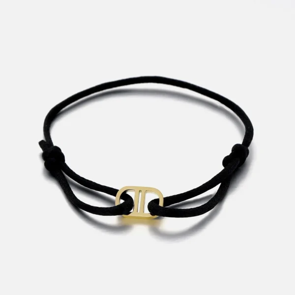 Armband connected zwart/goud