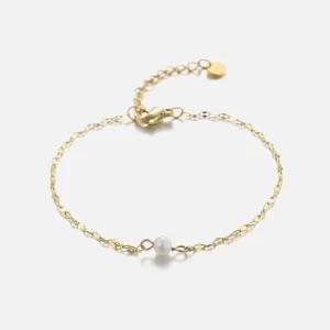 Armband single parel goud