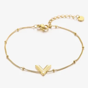 Armband V goud