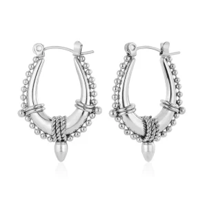 Bali glow oorbellen zilver