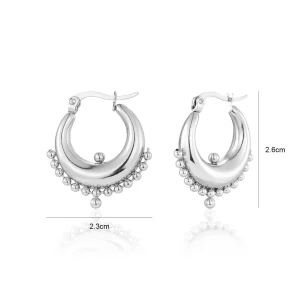 Bali oorbellen Lux zilver