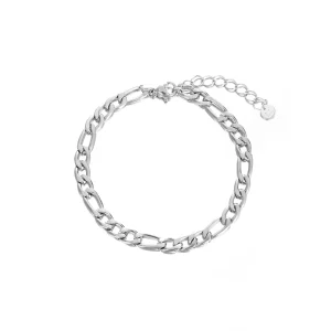 Basic armband 5mm zilver