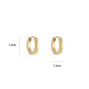 Basic creool oorbellen klein goud