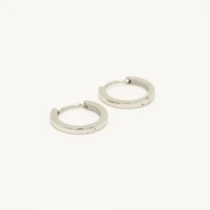 Basic creool oorbellen zilver