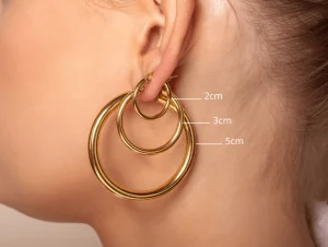 Basic hoops 2cm goud