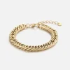 Chunky armband 6mm goud