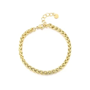 Chunky gedraaid armband goud