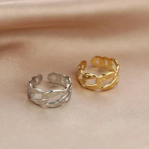 Chunky ring zilver