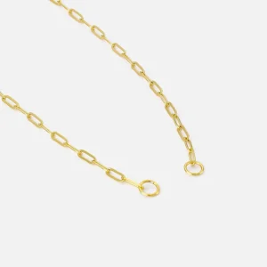 DYO premium paperclip ketting goud