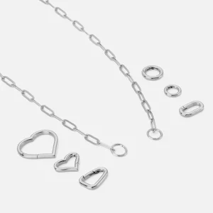 DYO premium paperclip ketting zilver