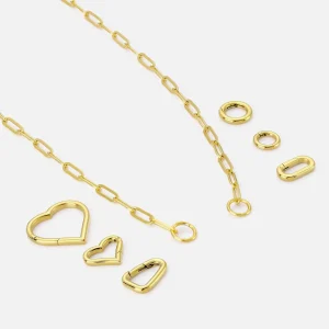 DYO premium paperclip ketting goud