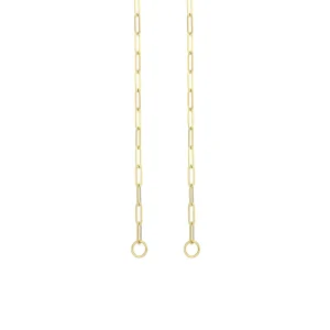 DYO premium paperclip ketting goud