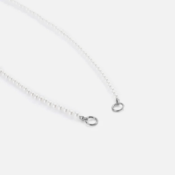 DYO premium parel ketting zilver