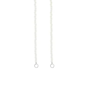 DYO premium parel ketting zilver