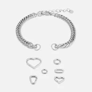 DYO Premium schakel armband zilver