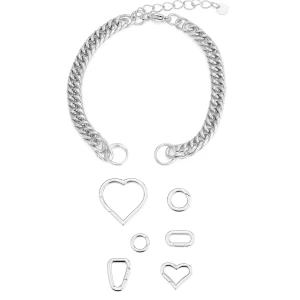 DYO Premium schakel armband zilver