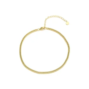 Enkelband Chunky 3mm goud