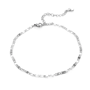 Enkelband classic-schakel zilver