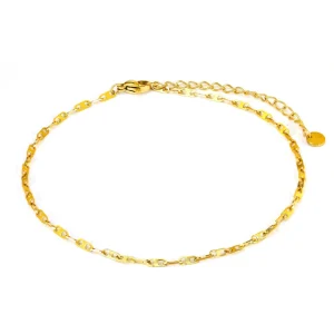 Enkelband haakse schakel goud