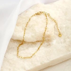 Enkelband haakse schakel goud