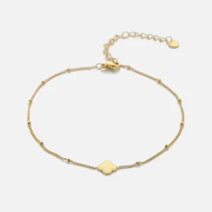 Enkelband klaver goud