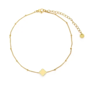 Enkelband klaver goud