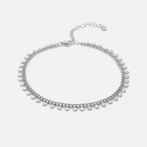 Enkelband muntjes zilver