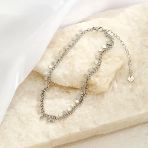 Enkelband muntjes zilver