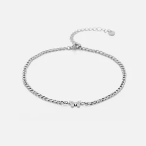 Enkelband vlinder zilver