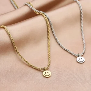Gedraaide ketting happy zilver