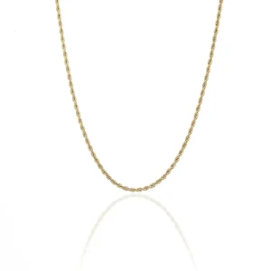 Gedraaide ketting 2mm goud
