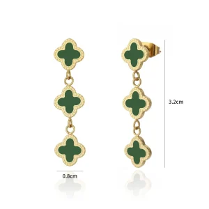 Hangende klavers goud/groen