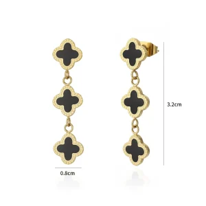 Hangende klavers goud/zwart