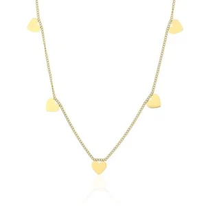 Hartjes ketting goud