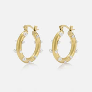 Hoops parels goud