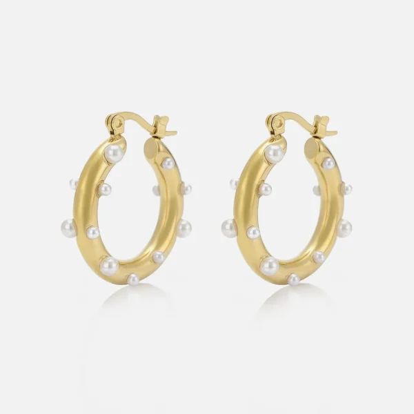 Hoops parels goud