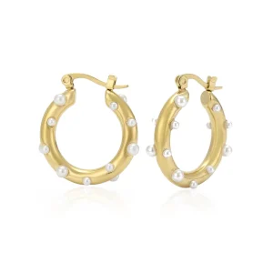 Hoops parels goud