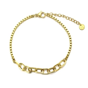 Ibiza sunset armband goud