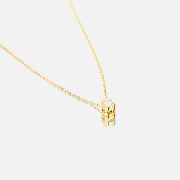 Ketting diamantje goud