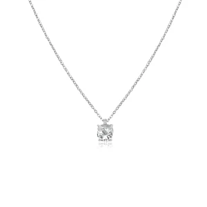 Ketting diamantje zilver