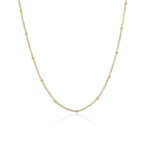 Ketting fancy bolletjes goud