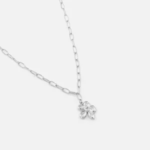 Ketting flower zilver