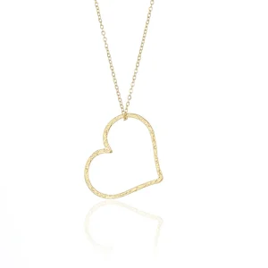 Ketting grote hart goud