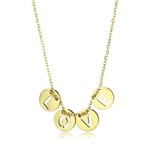 Ketting love circle goud