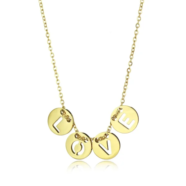 Ketting love circle goud